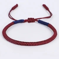 tibetan buddhist lucky woven tibetan bracelets bangles for women men handmade knots dingier rope wish gift bracelet