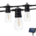 Уличная уличная гирлянда с солнечной батареей, водонепроницаемая шнурок с лампочками Эдисона E26, светодиодный вая уличная Светодиодная лампа на солнечной батарее для сада