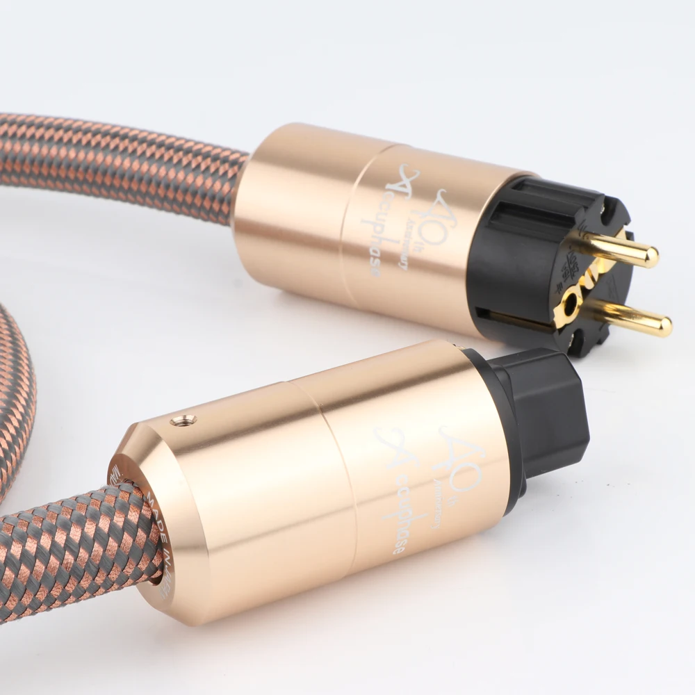 hi end accuphase us hifi power cable schuko mains power cord eu power plug cable for cd amplifer 1 5m free global shipping