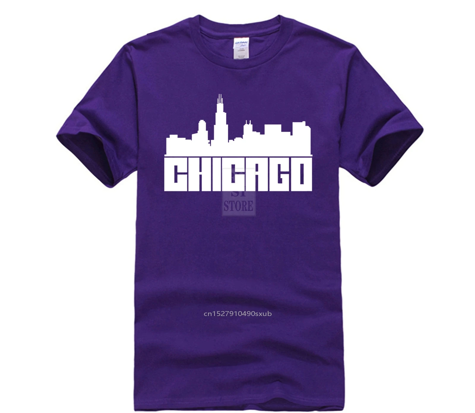 

Fashion Printed men's T-Shirt 2020 Fashion Hot Sale Chicago Windy City Logo Chicago Fan Short fashion T-shirt men
