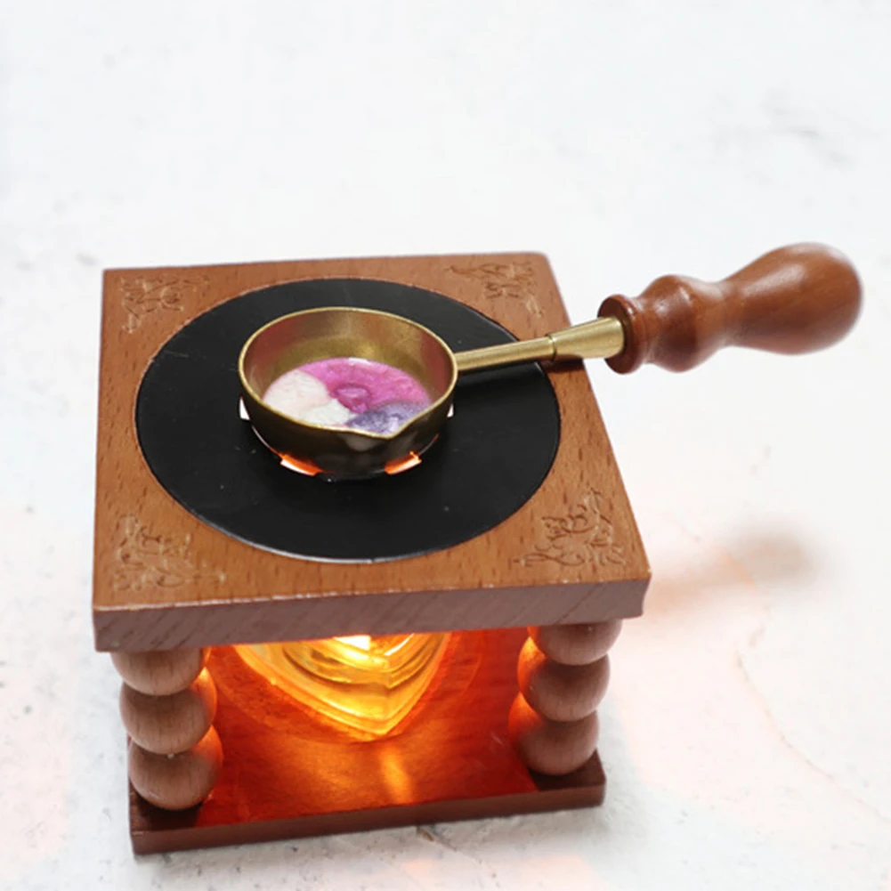 Винтаж штампов сургучная печать бусины палочки Теплые воск клея плавления печи с