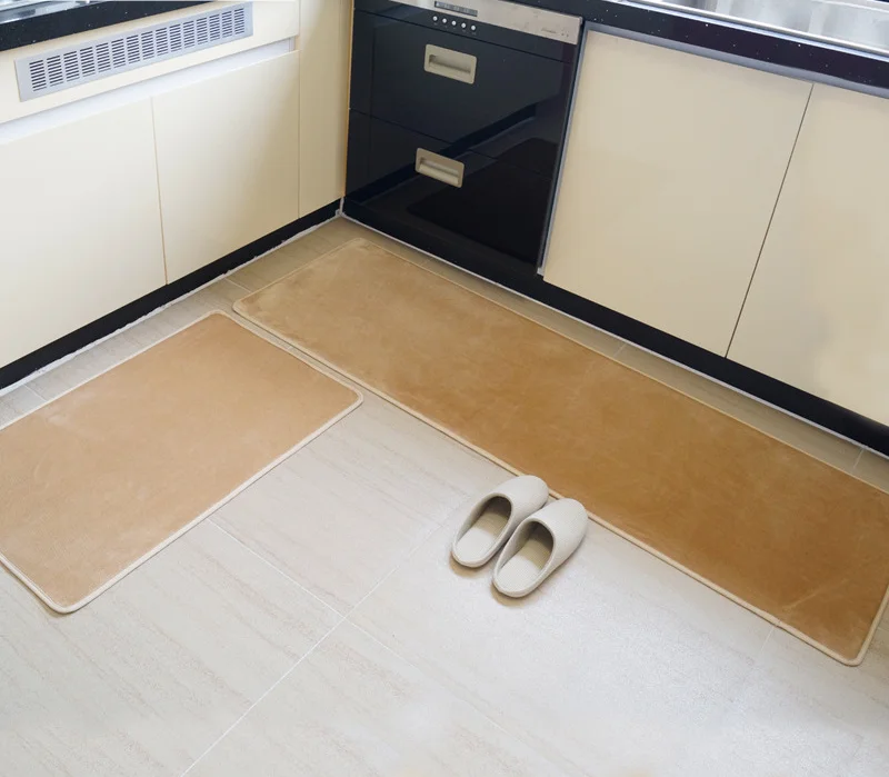 soft nonslip kitchen mat set bathroom bedroom doormat dirtyproof kitchen carpet water absorption bath mat microfiber floor mat free global shipping