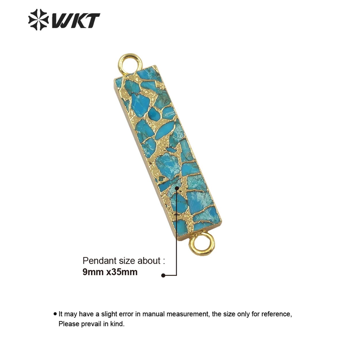 Подвеска с гальваническим покрытием голубыми венами | Украшения и аксессуары