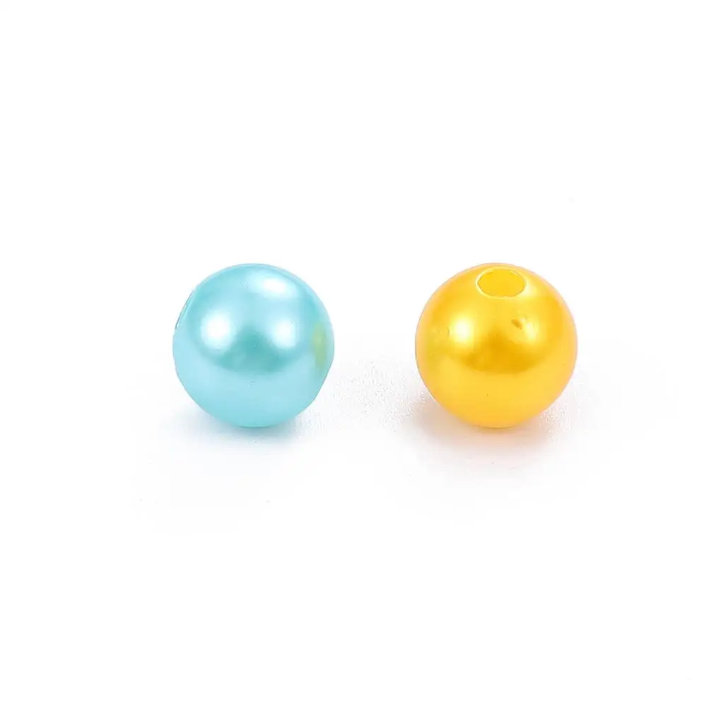 ABS Imitation Pearls Round Beads Box Beading Cord Clasps Set For DIY Bracelet Earrings Sewing Necklace Jewelry Making | Украшения и
