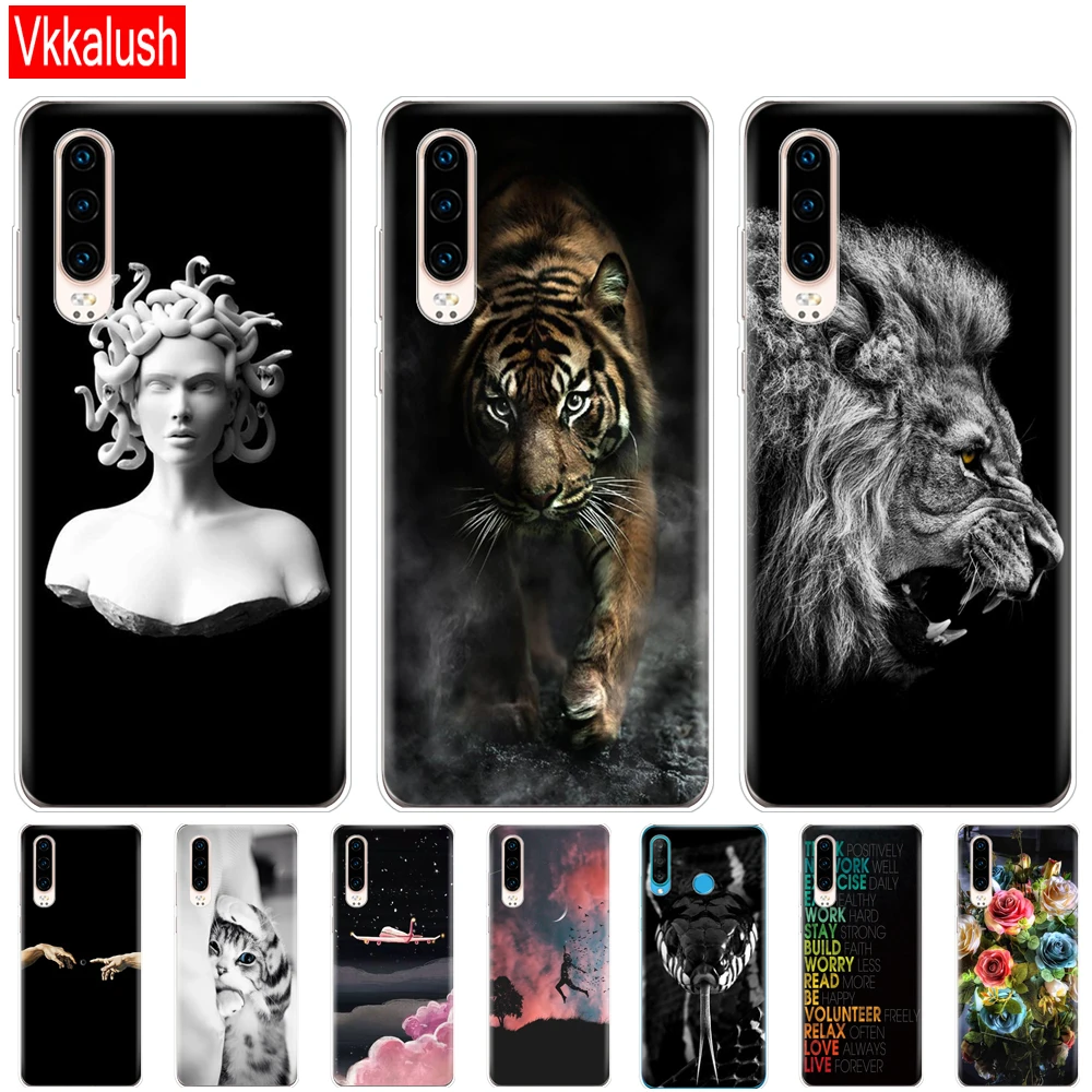 Mobile Phone Bag Case For Huawei P30 Pro Silicon TPU Back Cover On VOG-L29 ELE-L29 P 30 Lite | Мобильные телефоны и