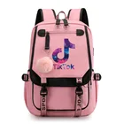 Детские школьные ранцы TIK TOK для девочек и мальчиков, рюкзак для ноутбука с USB-зарядкой, дорожная сумка для мальчиков, черная с защитой от кражи