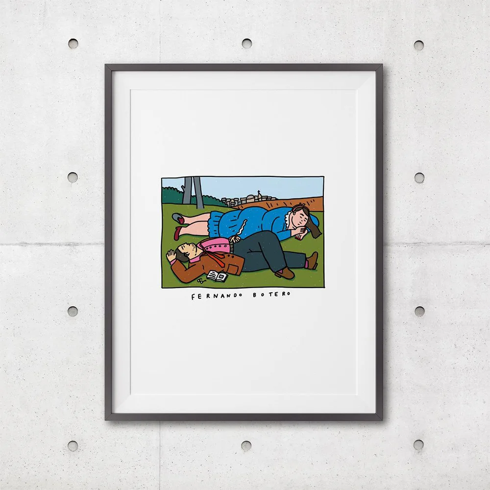 Fernando Botero Painting Print HD Print Art Canvas Painting Living Room Bedroom Decoration Painting Cuadros Decor