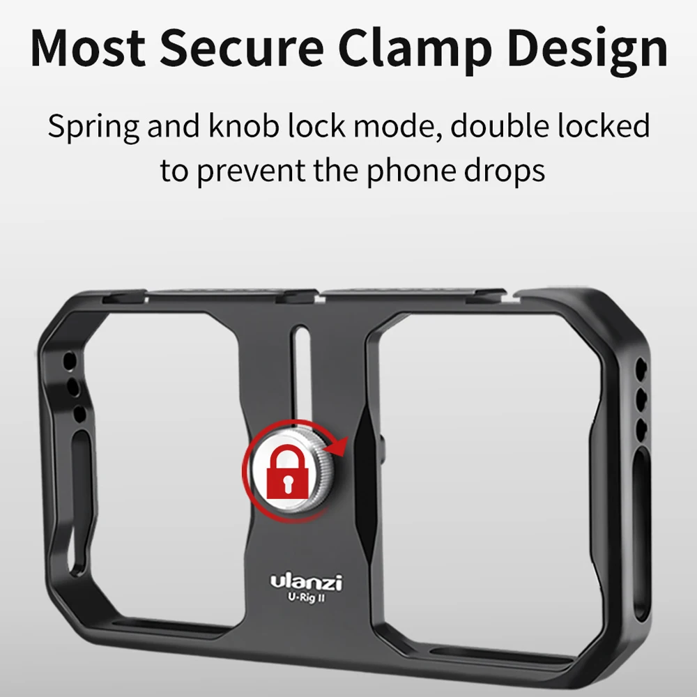 Стабилизатор для смартфона Ulanzi U-Rig II металлический держатель телефона с