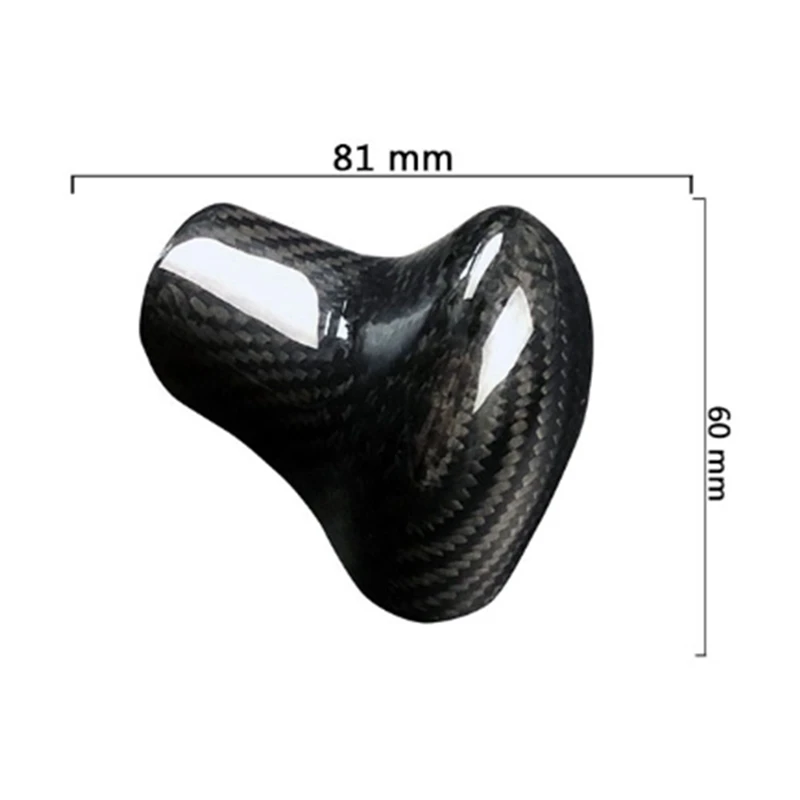 

Car Gear Shift Knob Cover Shifter Handle Knob Cap Carbon Fiber Styling for - A4 A5 A6 A7 Q5 Q7 S6 S7 2009-2018