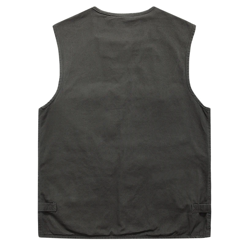 Мужской классический жилет с несколькими карманами однотонное пальто без