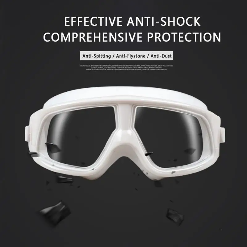 

in stock10pcs Clear Anti dust Eye Protective Safety Goggles Glasses Anti Pollution Anti-fog Spectacles