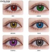    OVOLOOK   2pcs 1 Pair Series Colored Lenses for Eyes Contact Lenses Eye Color Lens Soft Cosplay Contacts