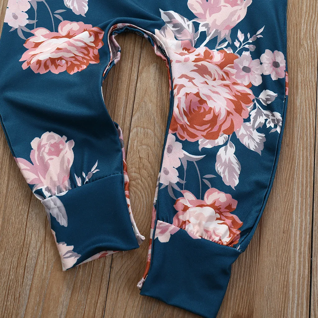 Детская одежда с длинными рукавами Детский комбинезон круглым вырезом и