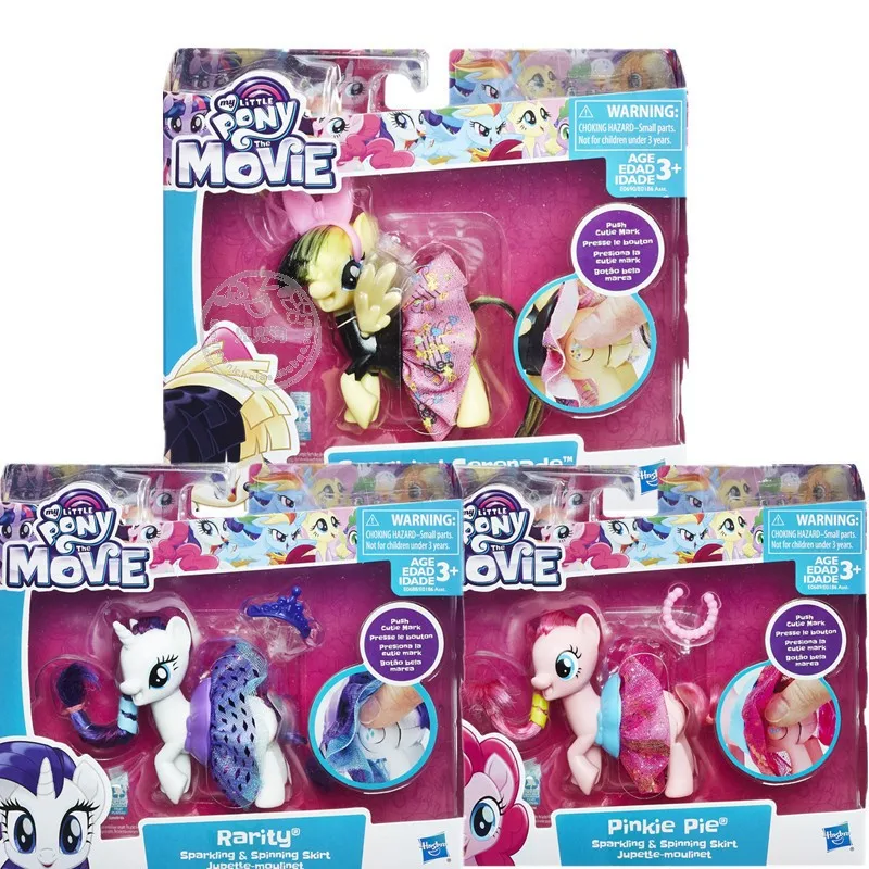 

Hasbro My Little Pony Toys Cute Dress Rarity Pinkie Pie Pony Doll Anime Action Figure Collection Model Toys Kids Christmas Gifts
