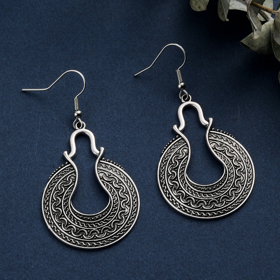 Винтажные этнические висячие серьги в стиле бохо для женщин модные женские