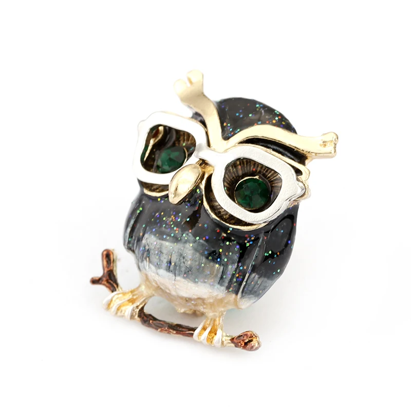 Очки женские металлические с кристаллами сова | Украшения и аксессуары