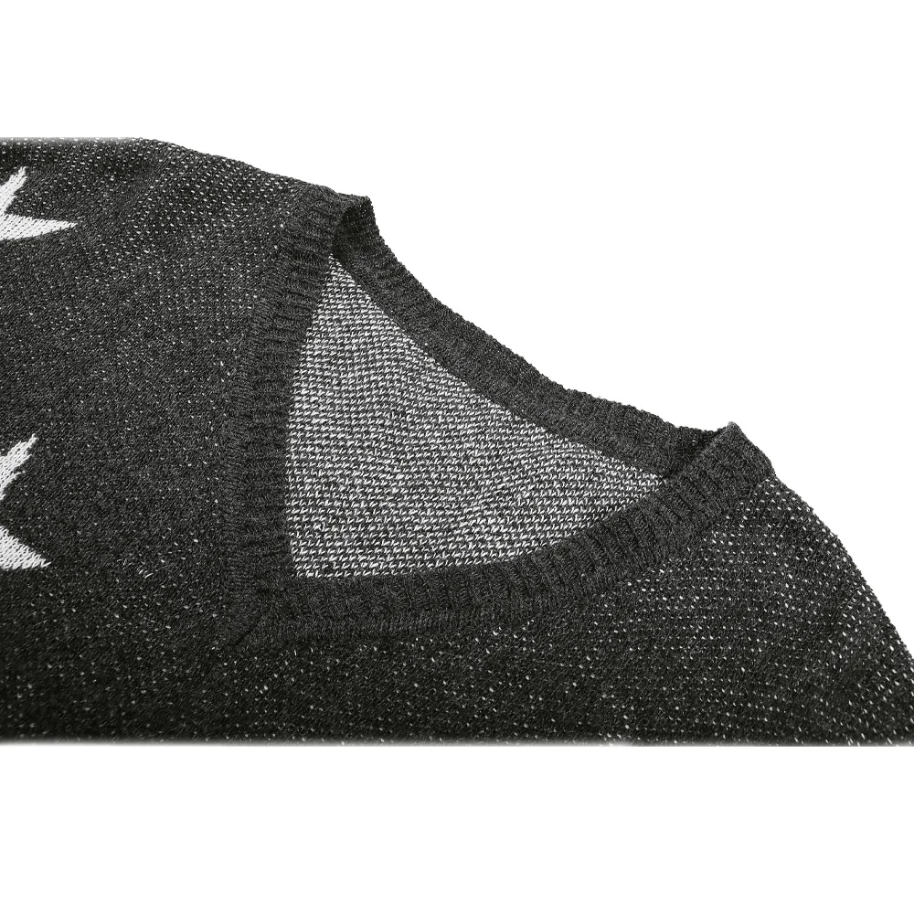 

2020 Winter Knitted Sweater Long Sleeve V Neck Baggy Clothes Sweaters for Women Fashion Kawaii Black Knit Tops Cotton Clothing