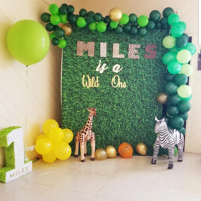 Джунгли сафари украшение на день рождения жираф слон Зебра Тигр надувная игрушка