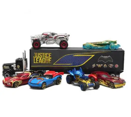 Мстители 1: 64 брелок для автомобильных ключей, набор Batman Batmobile Diecasts железа Spider-man Капитан Америка модель грузового автомобиля игрушки для Для детей