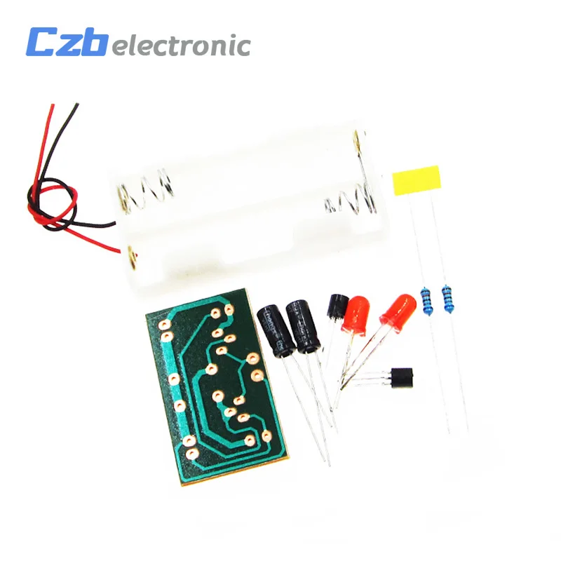 Простой флэш-светильник простая вспышка мультивибрационная схема DIY для