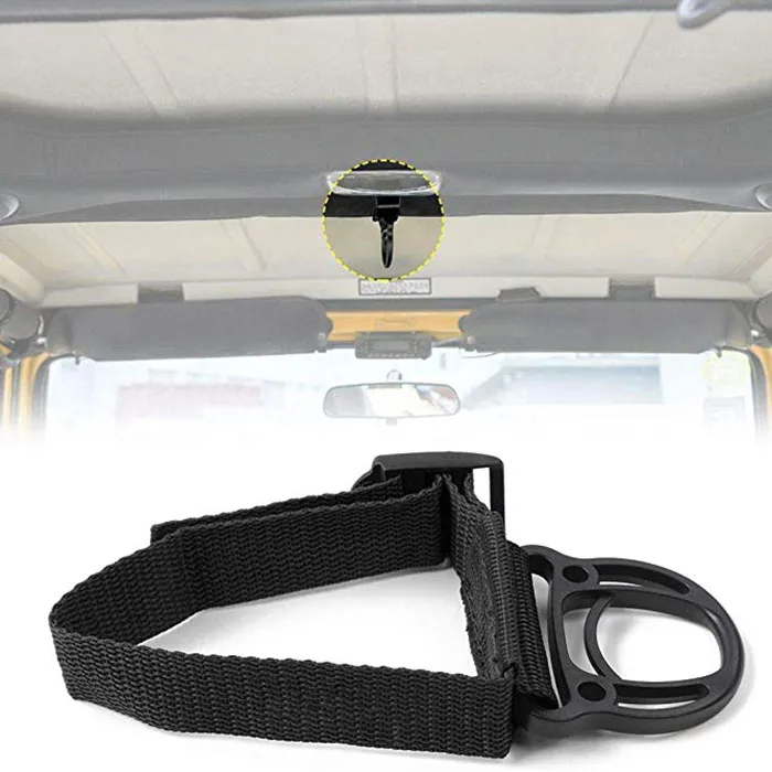 2Pcs Roll Bar Coat Hanger Clothes Hook for Jeep Wrangler CJ YJ TJ LJ JK JKU JL JLU JT Sports Sahara Freedom Rubicon and Unlimite |