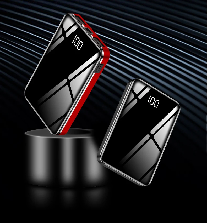 Портативный водонепроницаемый внешний аккумулятор с 2 мя USB портами 30000