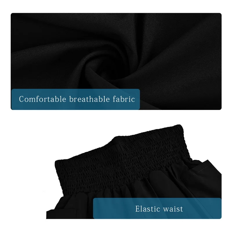 Women Pants Pant Elastic Waist Summer Loose Fashion Trousers With Pocket Gymwear Classic Baggy Oversize Ladies | Женская одежда