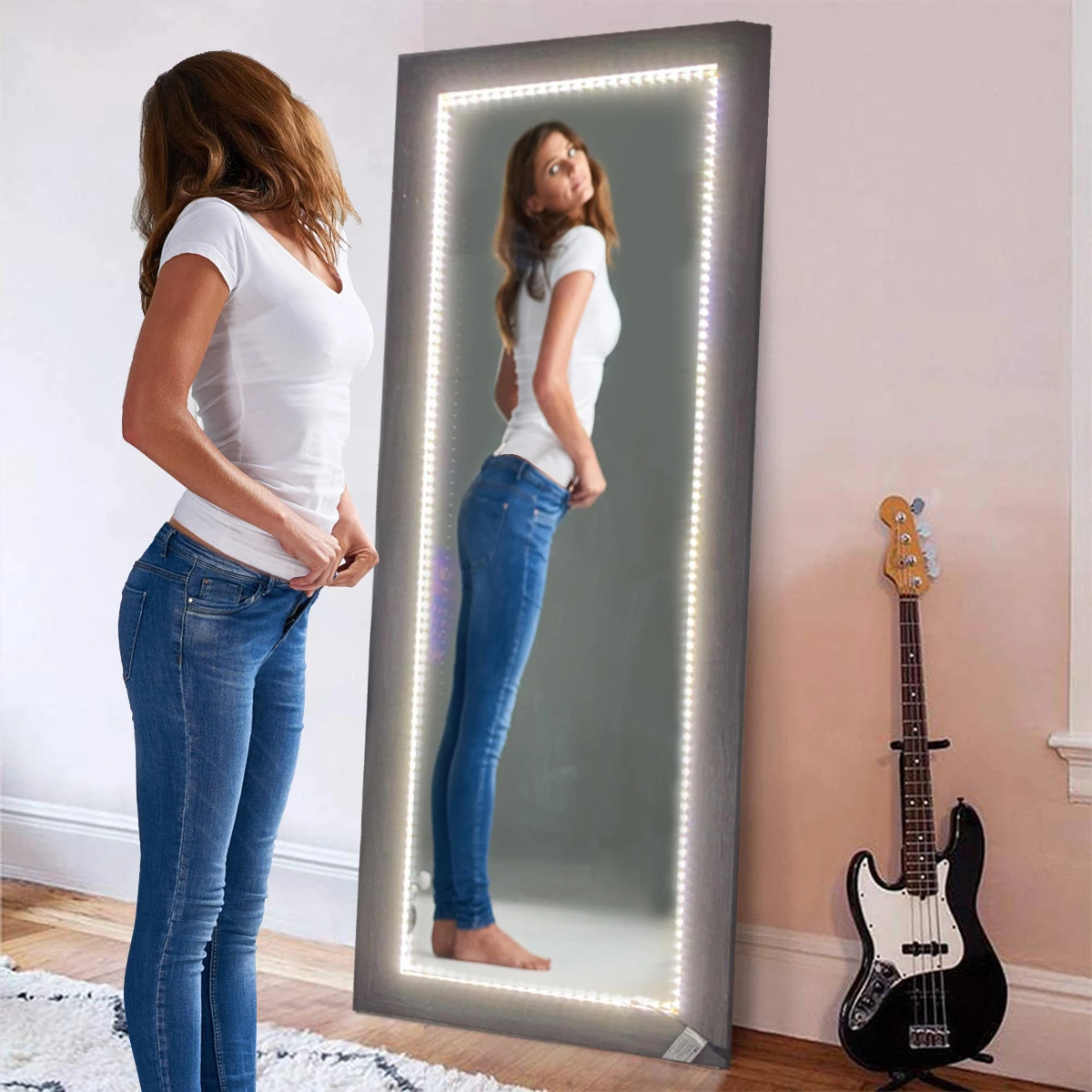 DC5V USB Гибкая Светодиодная Лента Белый/теплый Белый SMD 2835 Для Домашнего