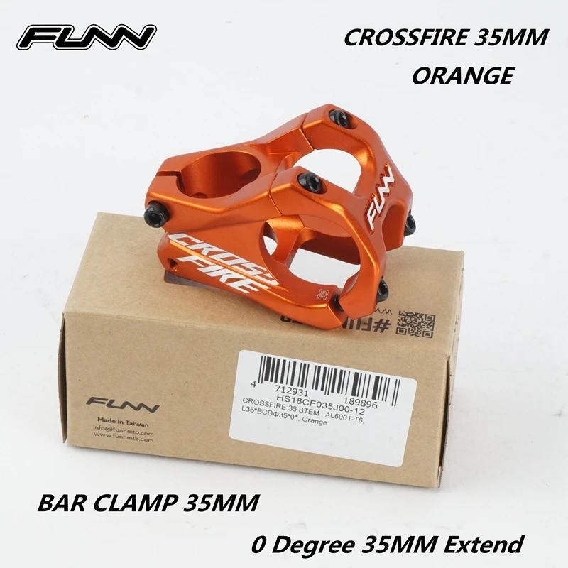 Вынос руля горного велосипеда FUNN CROSSFIRE 35 мм из сплава 3D Кованый Зажим CNC удлинение