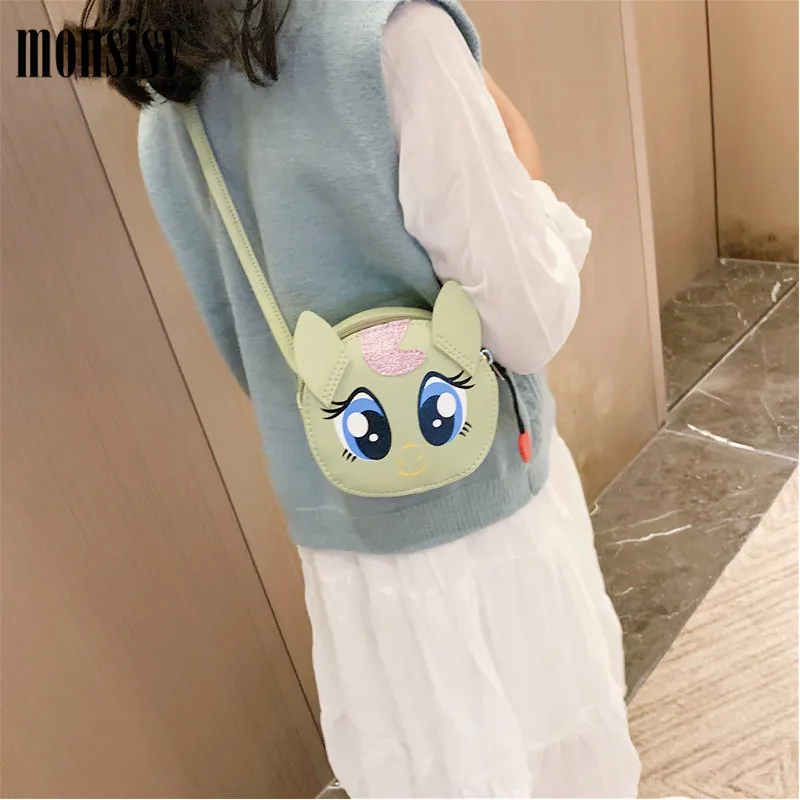 Monsisy Детский кошелек для монет из искусственной кожи сумки через плечо девочек