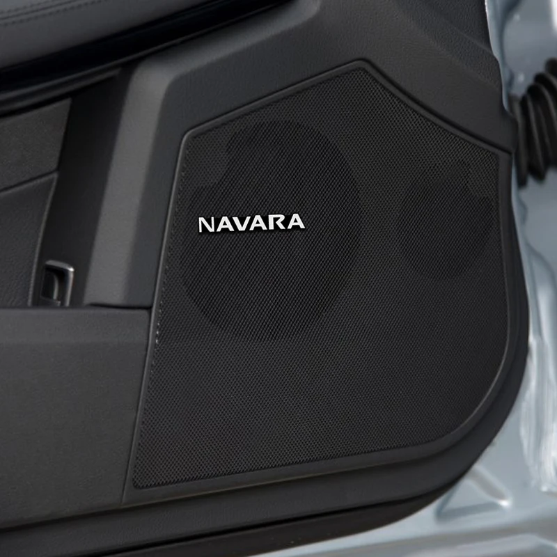 4 шт. 3D алюминиевый динамик стерео значок эмблема наклейка для Nissan Navara d40 d22 d23 np300
