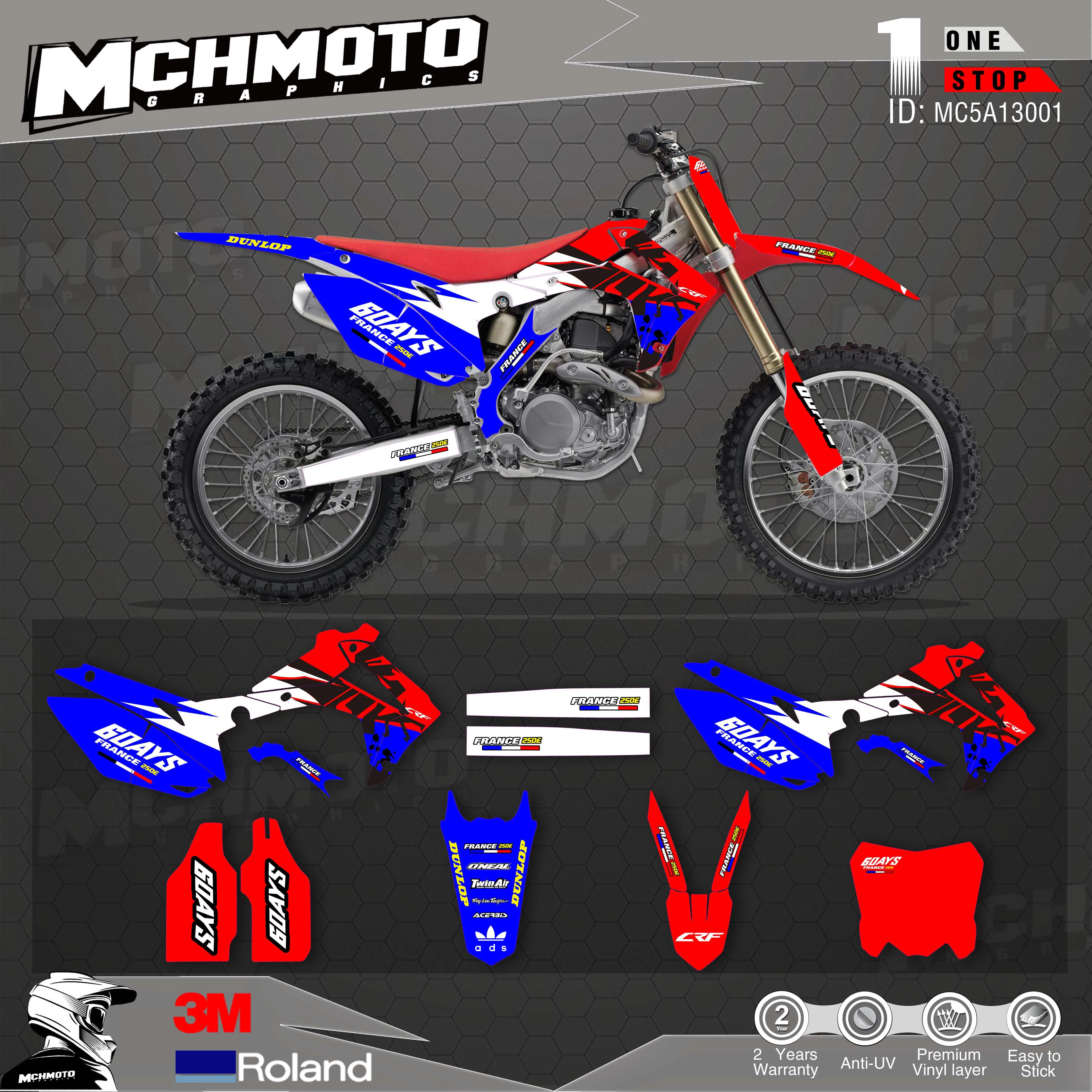 

MCHMFG Customized Team Graphics Backgrounds Decals 3M Custom Stickers For HONDA 14-17CRF250R 13-16CRF450R