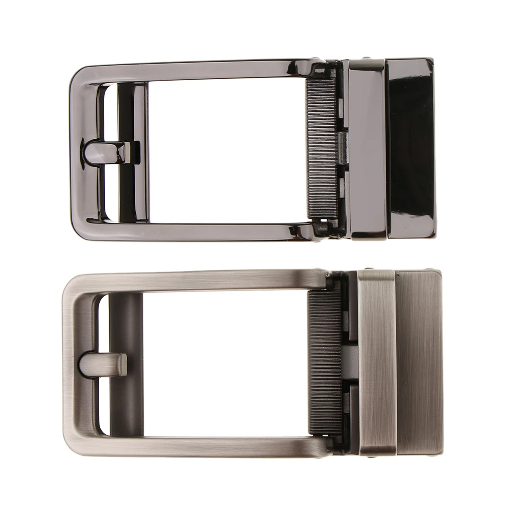 

Business Mens Retro Leather Belt Ratchet Automatic Alloy Buckle Replacement