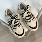 Модная новинка осени 2022, белые туфли на толстой подошве, дизайнерская обувь, Корейская повседневная спортивная обувь, старые туфли