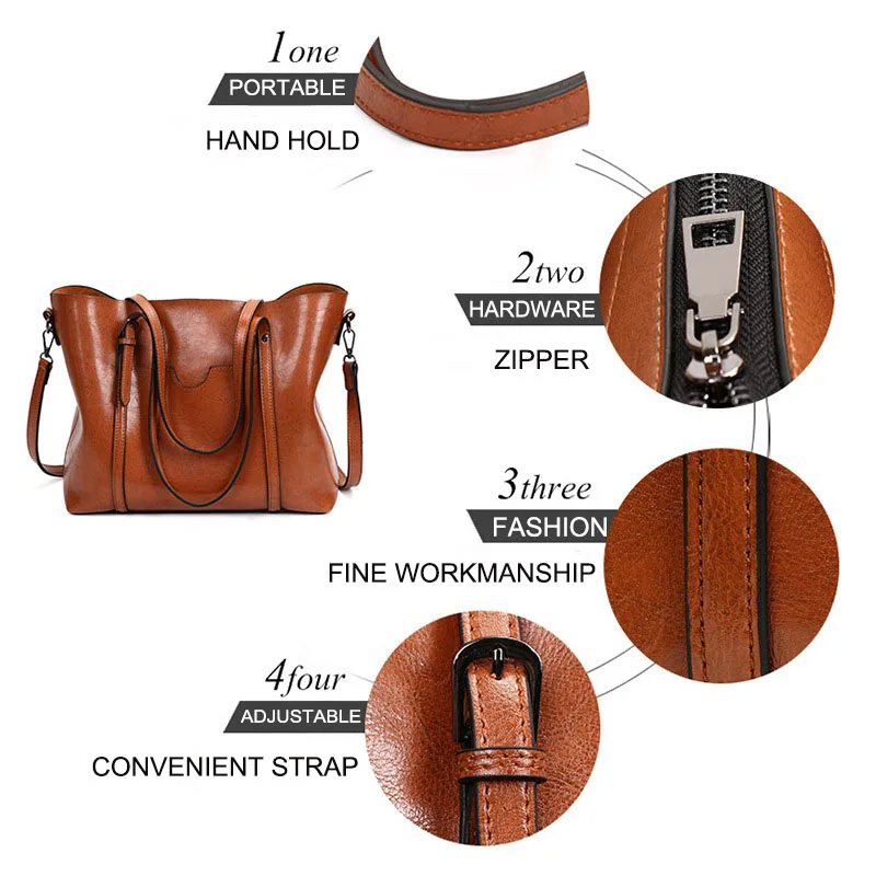 

Women Leather Handbag Women Luxury Handbags Women Bags Designer Crossbody Bags Designer Handbags High Quality Retro Shoulder Bag