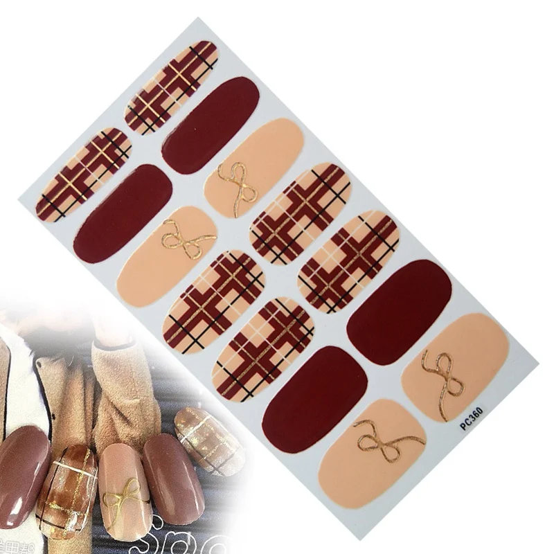 

Manicure GIitter Powder Nail Sticker Decals 3D Water Transfer Sliders UV Gel Polish Water Flim Paper Nail Art Decal Designs
