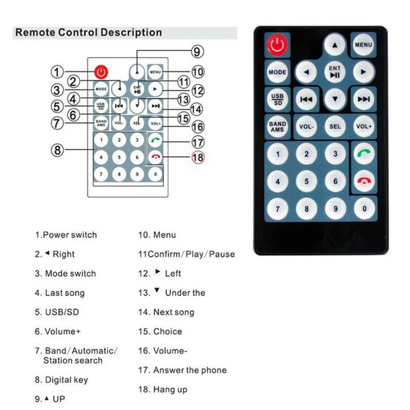 Автомобильный mp5-плеер 2 Din Bluetooth 7-дюймовый ЖК-экран мультимедийный автомобильный