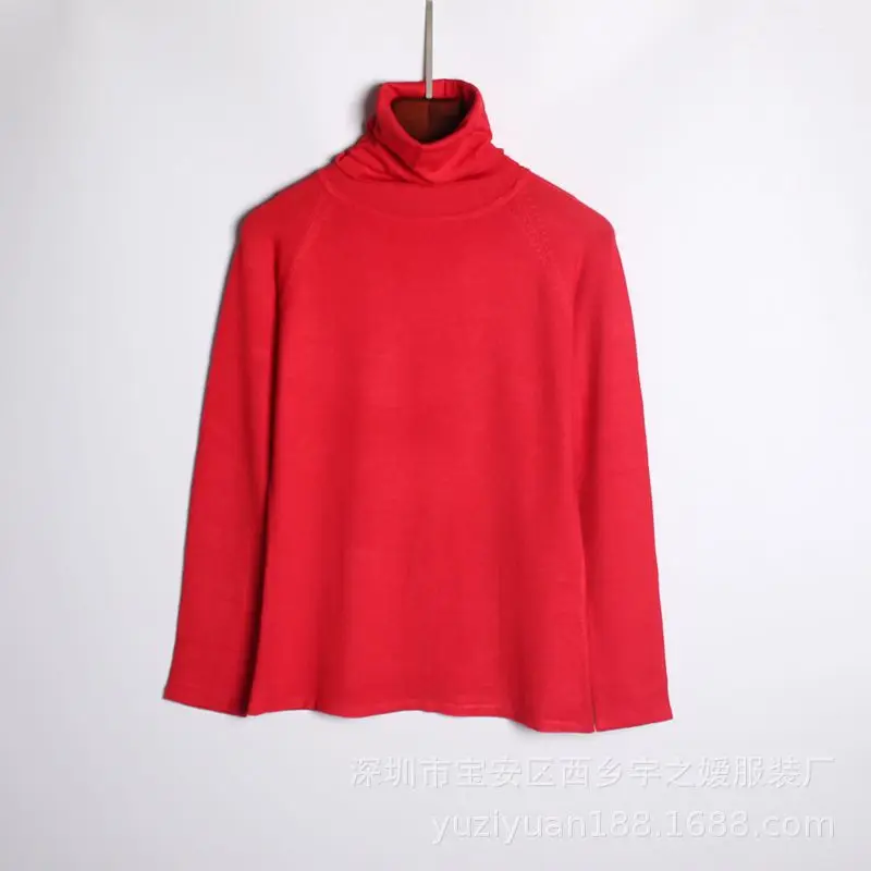 LEH 2019 осенне-зимний женский вязаный свитер с высоким воротом Повседневный мягкий