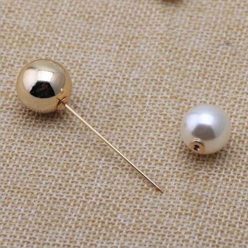 1 комплект модная брошь с искусственным жемчугом булавки двойной жемчуг большие