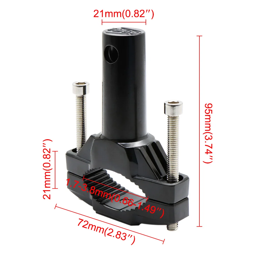 

Nuoxintr Modified Motorcycle Extension Bar Bracket Spotlight Off-Road External Fixed Lamp Holder Lighting Extension