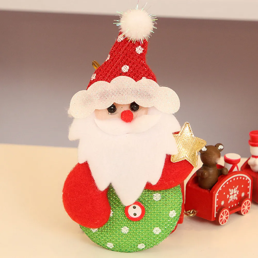 Kerst Decoratie рождественские товары Natale рождественские украшения подарок Санта Клаус Снеговик игрушка-кукла в виде оленя подвесные украшения#37