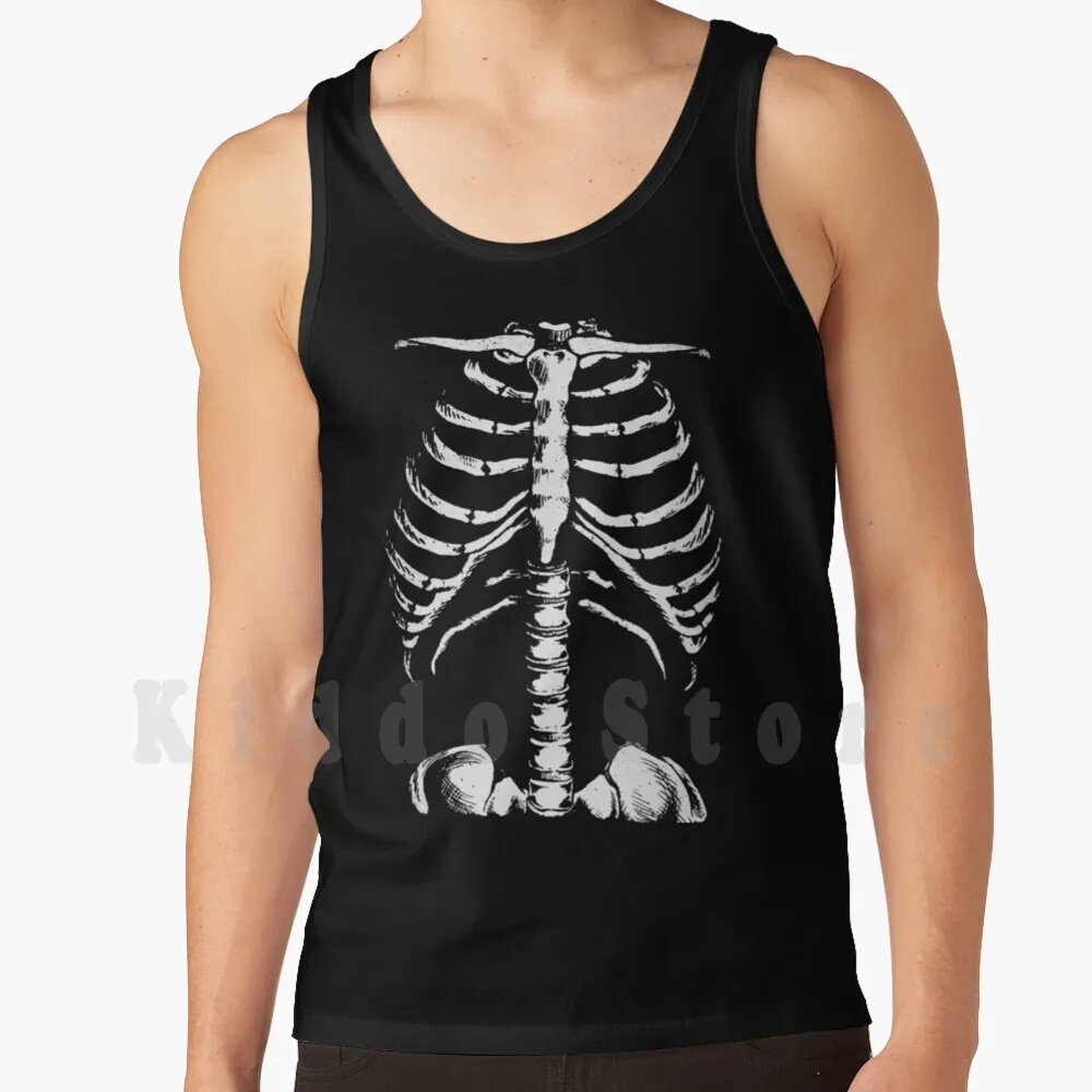 Скелет Грудная клетка Хэллоуин Майки Жилет без рукавов