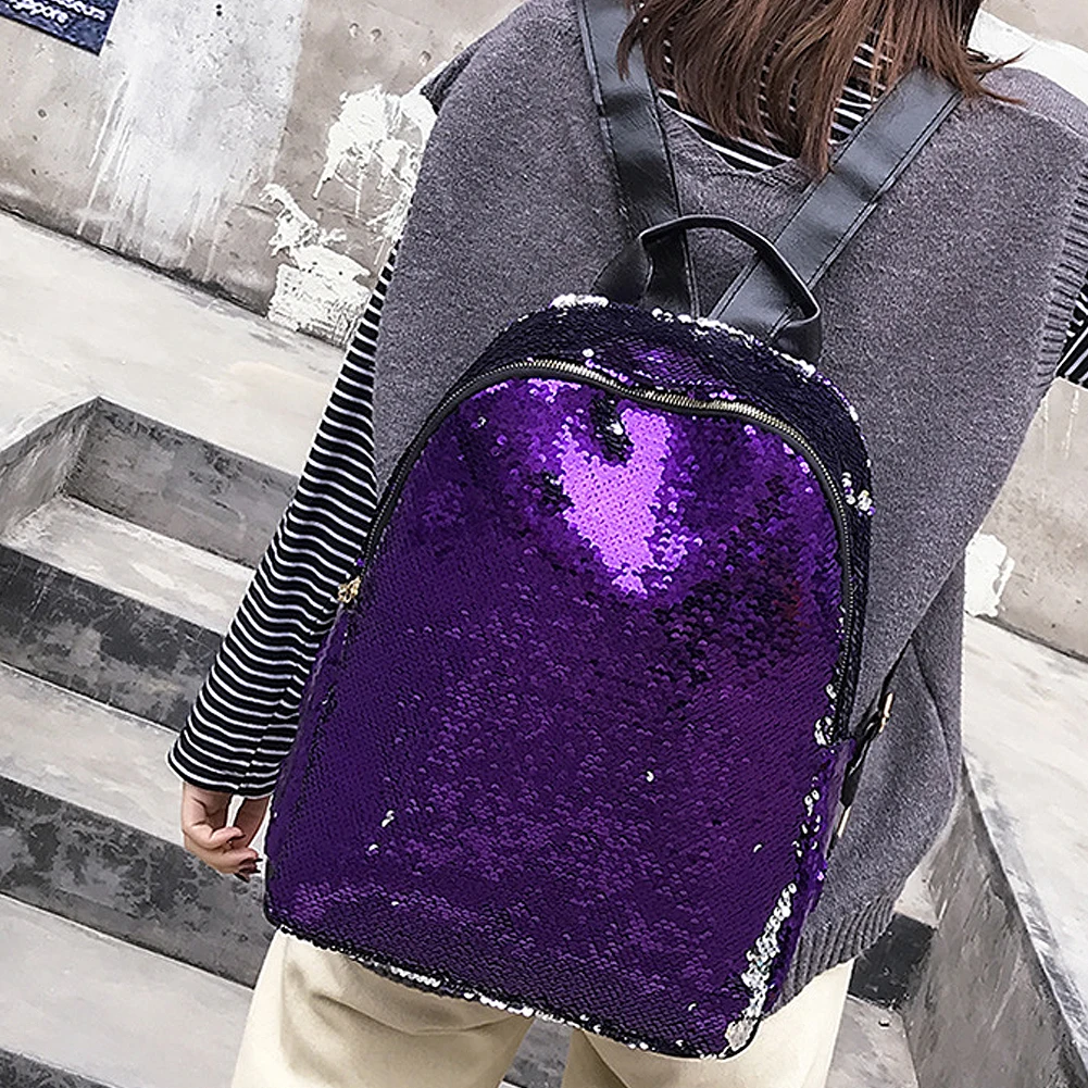Новое поступление нам Для женщин леди блесток рюкзак для девочек Школьный