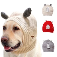 knitted hat winter warm puppy cap fashion rabbit ear design beanie for pet dog cat dog puppy animal christmas hat knitted hats