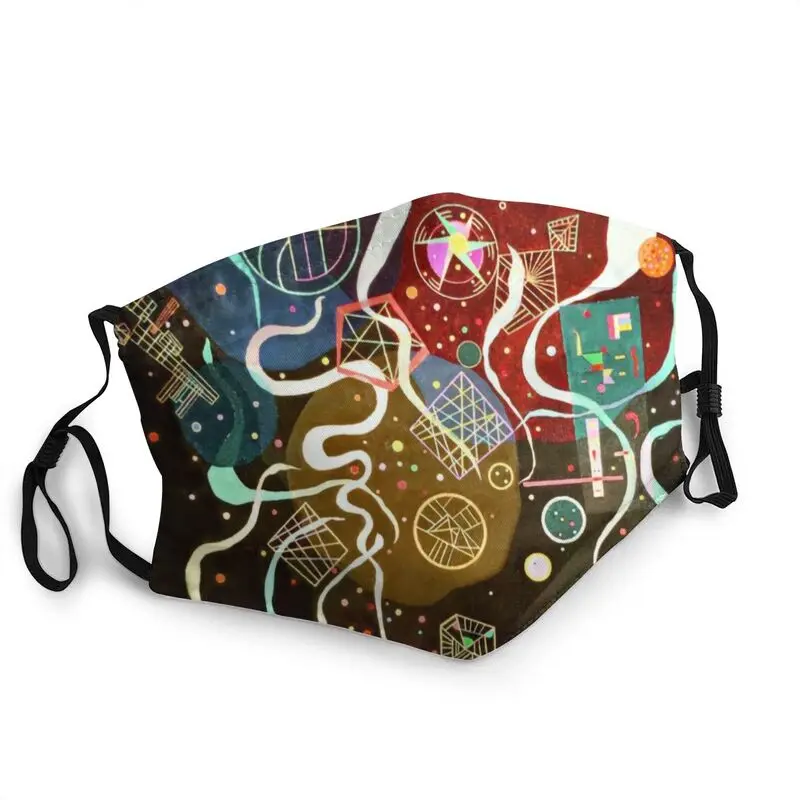 

Маска Wassily Kandinsky от пыли, моющаяся маска для лица с абстрактным рисунком, защитная маска, мужской респиратор, маска для рта