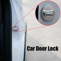 4 Pcs Car Door Lock Protective Cover For Ralliart Lancer Outlander Pajero Asx Door Lock Covers Stikcer Case Auto Accessories