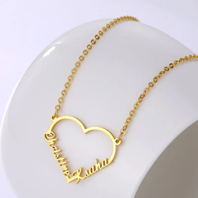 Ожерелье из нержавеющей стали с именем пансента персонализированное имя любящее