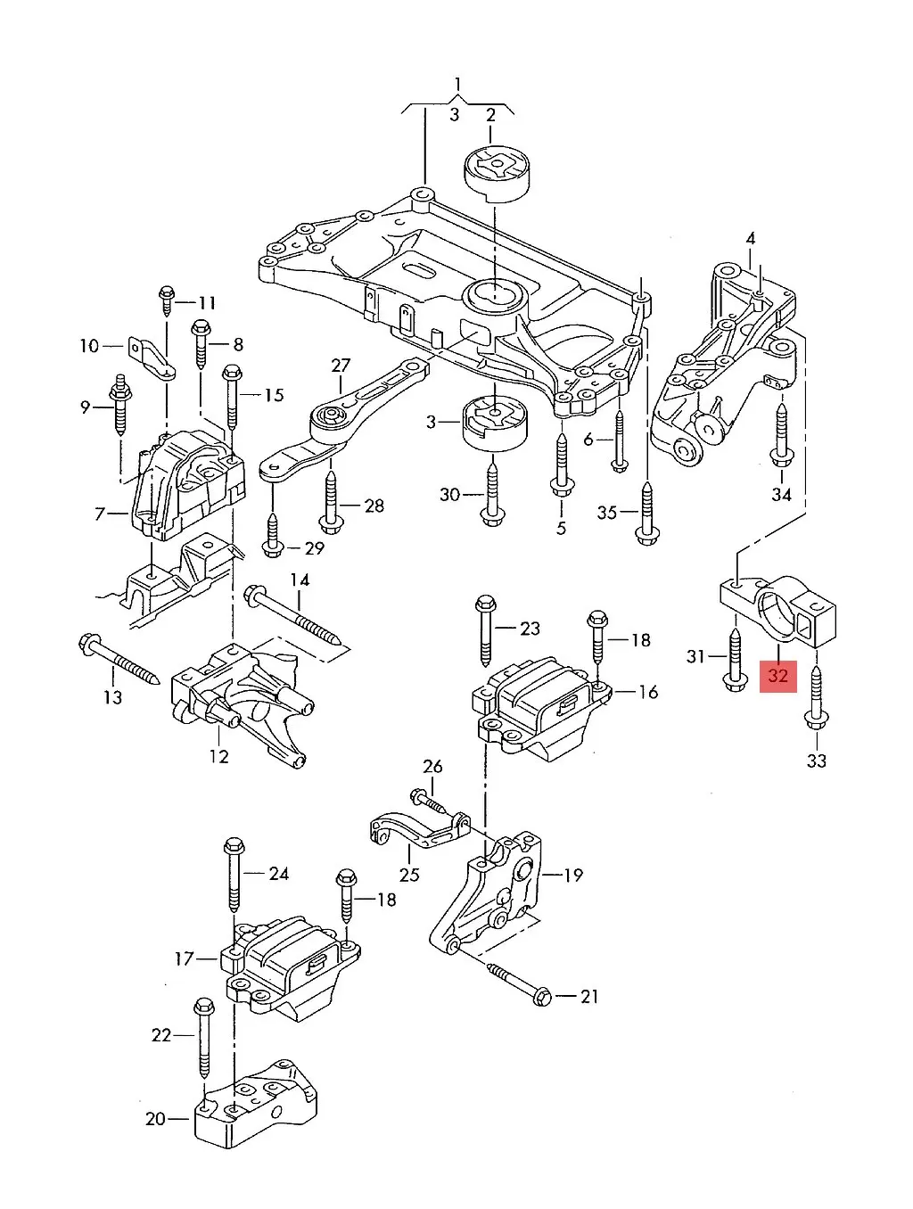 Baofeng подвеска втулка держатель крепление для сиденья Alhambra Audi Q3 3C0199231F | Автомобили