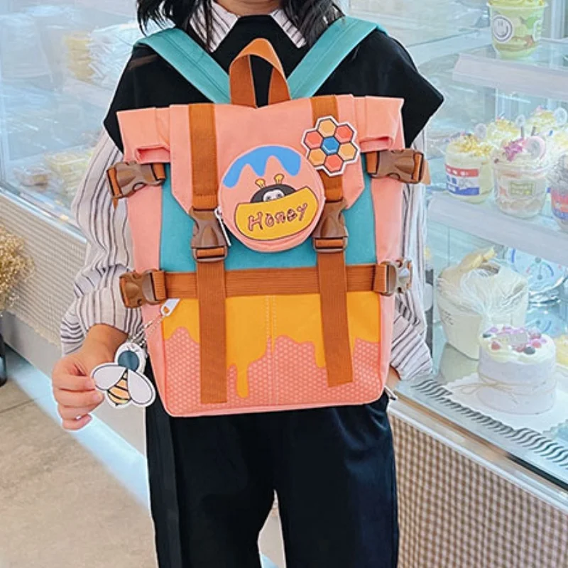 Children Japanese Style Mini Backpack Girls Boys Bags In Kindergarten Light Travel Nylon Backpack Waterproof Hot