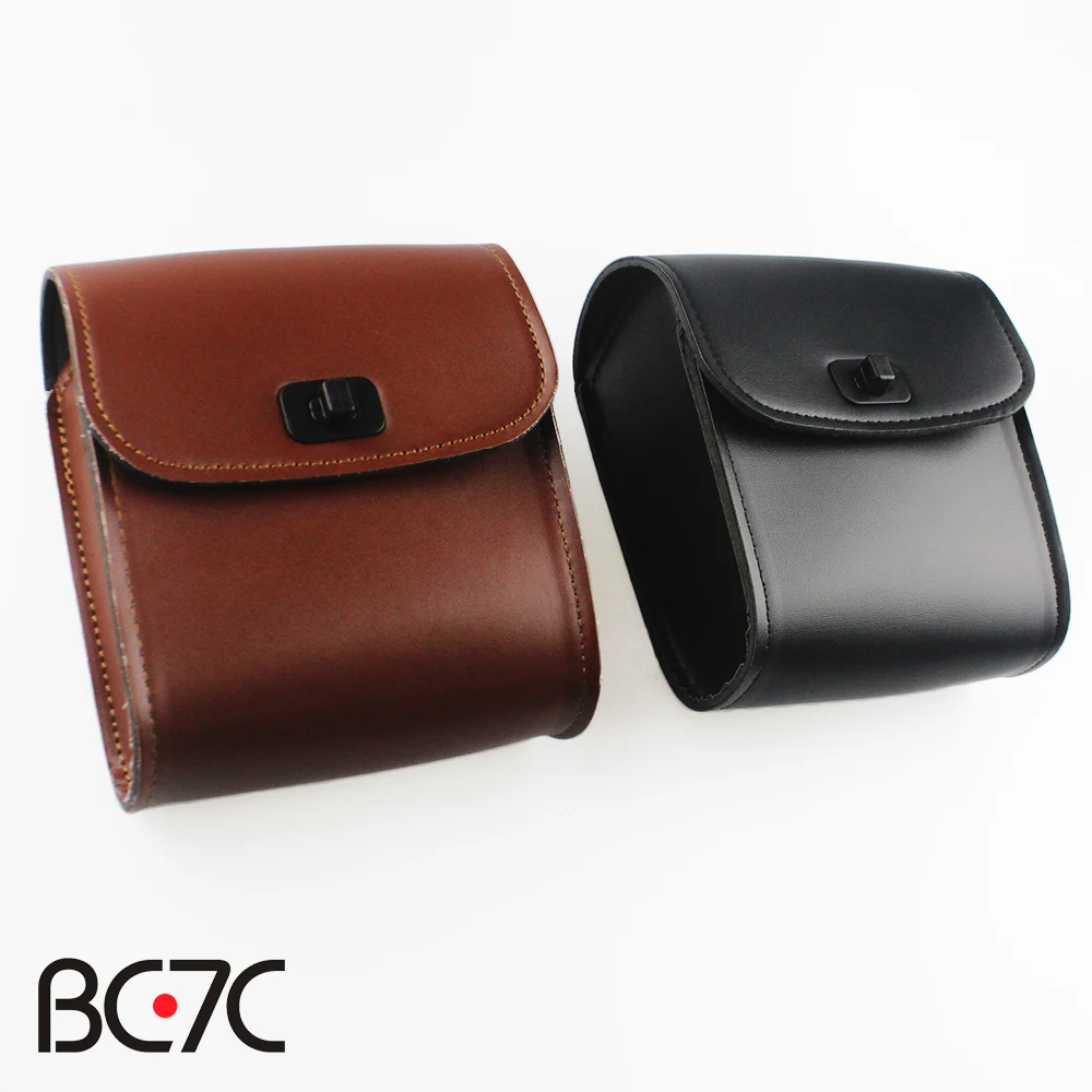 Универсальные черные мотоциклетные кожаные боковые сумки для инструментов